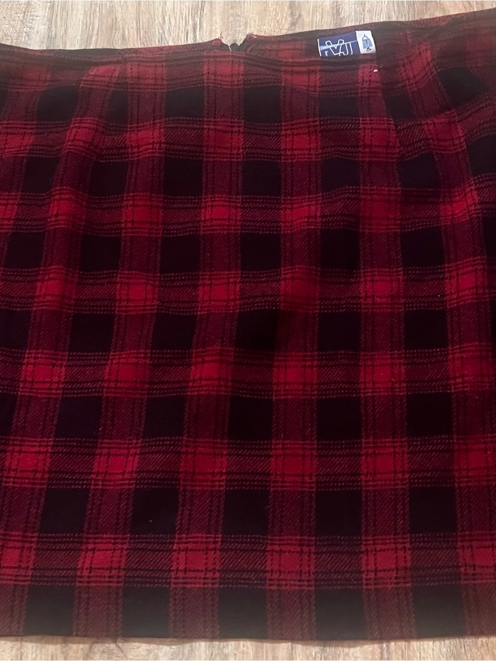 Plaid Mini Skirt in Red and Black – Classic A-Line